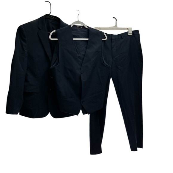 Men's Navy Blue Suit Set - Picture 1 of 6